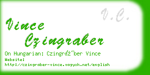 vince czingraber business card